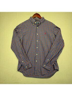 Vintage Ralph Lauren Classic Fit Plaid Button-Down Shirt Medium